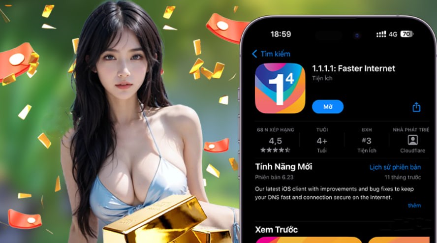 Hình ảnh quảng cáo của 18win hiển thị nền tảng và các lợi ích